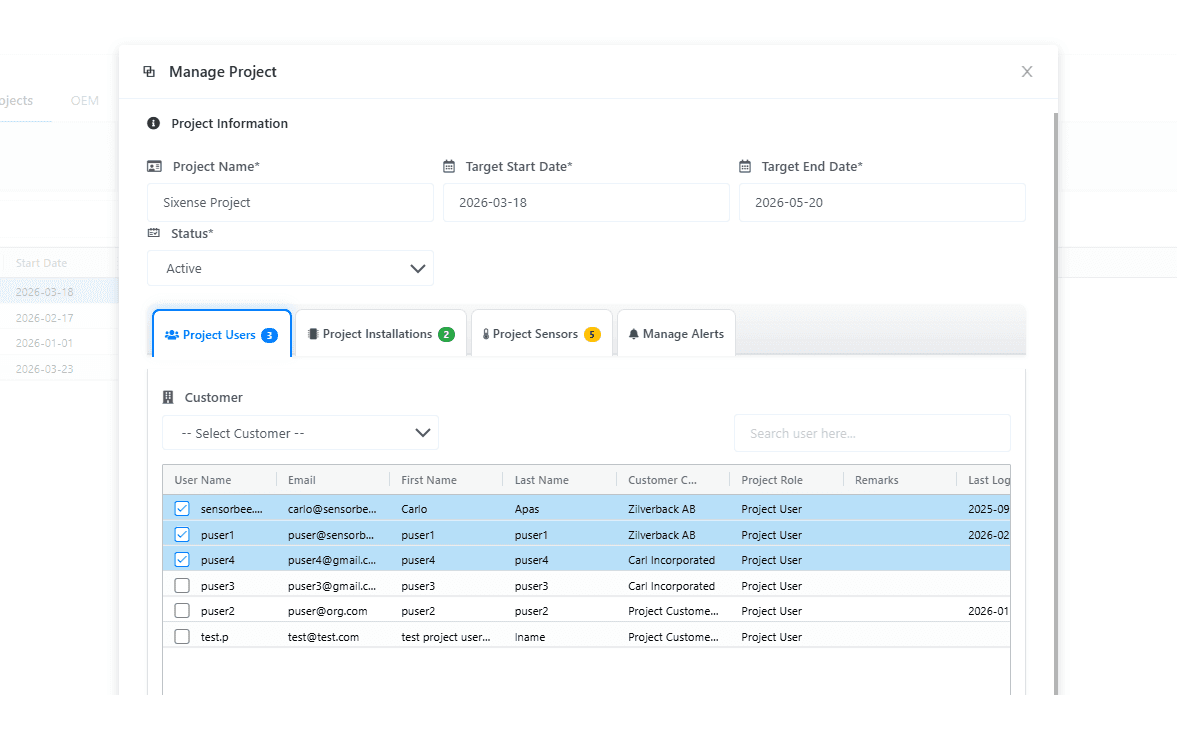 Sensorbee Cloud Netzstatus — Gewissheit, dass Ihr Netz zuverlässig läuft.