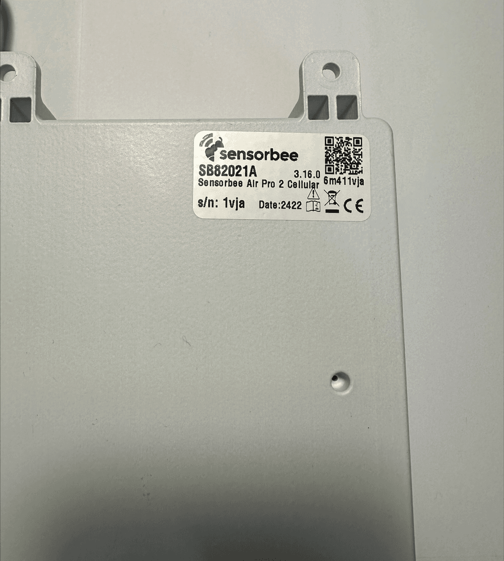 Pairing sticker on the back of the Air Pro 2