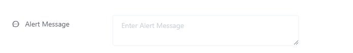 Alert message
