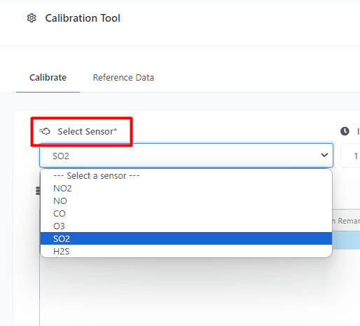 Select sensor