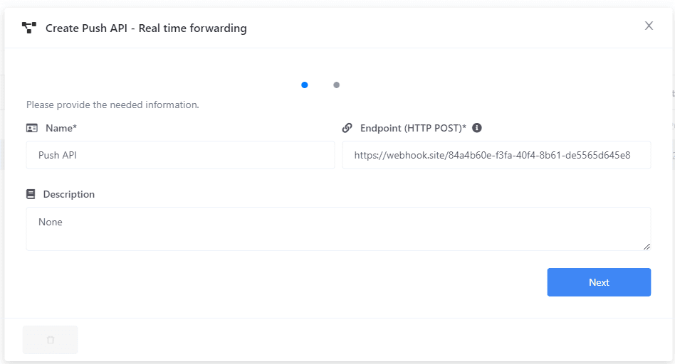 Push API — basic configuration