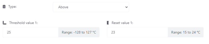 Reset value example