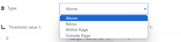 Alert types