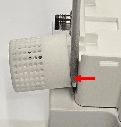 Mesh guard removed