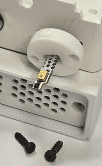 Sensor and mounting plate removed