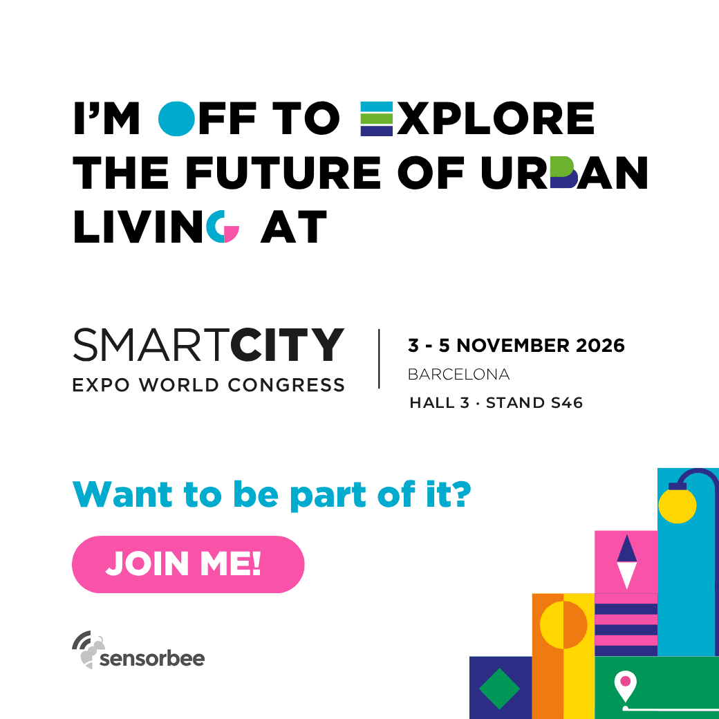 Meet Sensorbee at Smart City Expo World Congress 2026, Hall 3, Stand S46